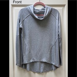 Marc New York Performance  woman gray cowl neck pe